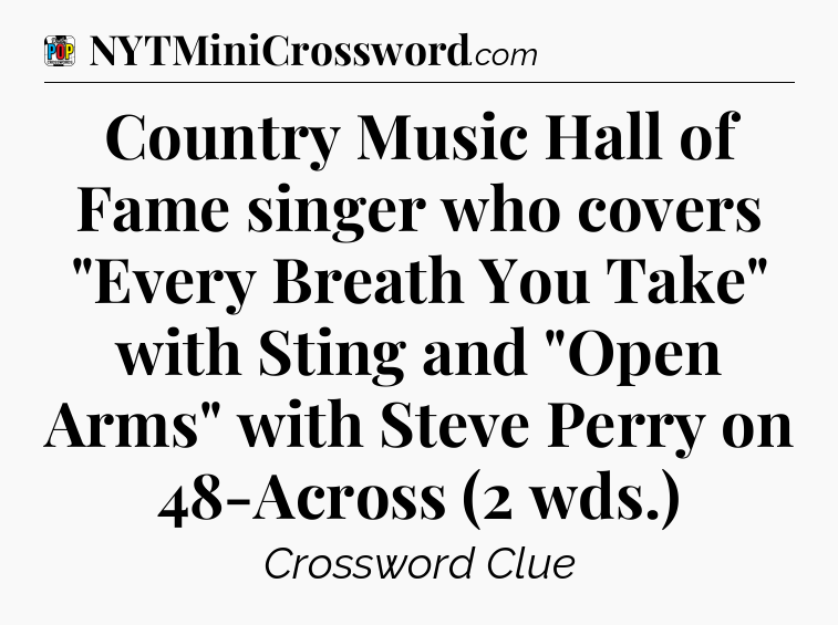 Country Music Hall of Fame singer who covers 