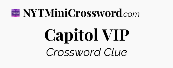 Capitol VIP - Thomas Joseph Crossword