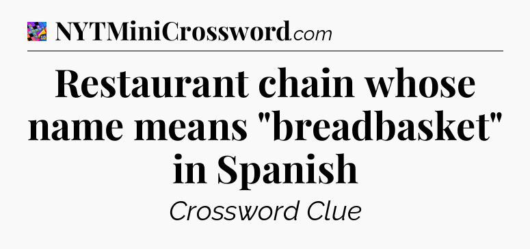 Restaurant chain whose name means 