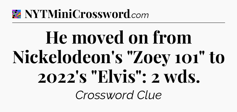 He moved on from Nickelodeon's 