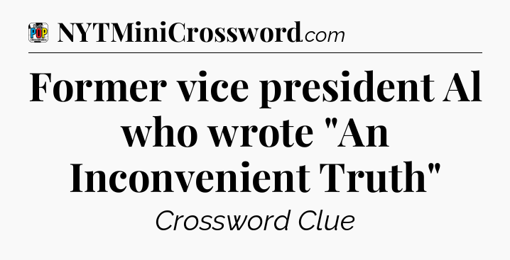 Former vice president Al who wrote 