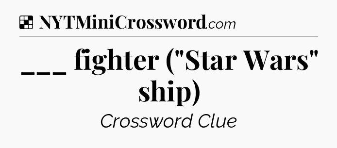 Solution: ___ fighter (