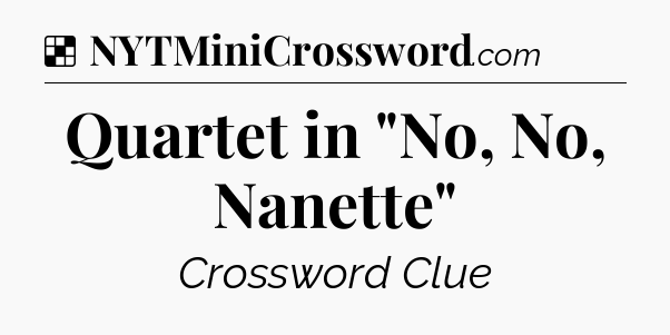 Solution: Quartet in 