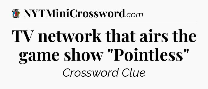 TV network that airs the game show 