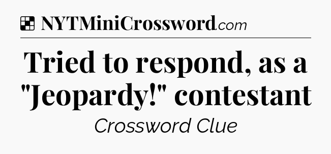 Solution: Tried to respond, as a 