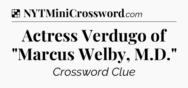 Solution: Actress Verdugo of 