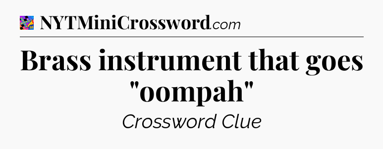 Brass instrument that goes 