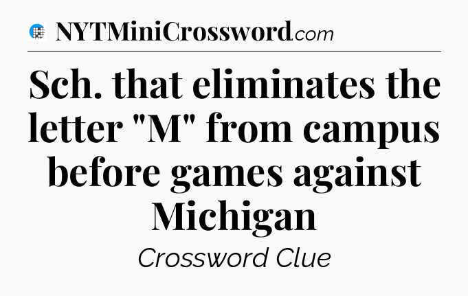 Sch. that eliminates the letter 