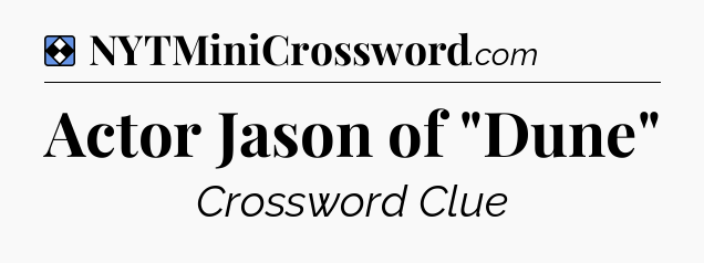 Solution: Actor Jason of 