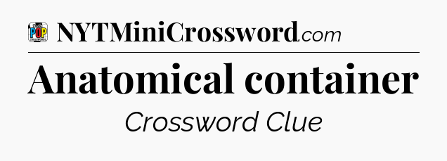 Anatomical container Crossword Clue