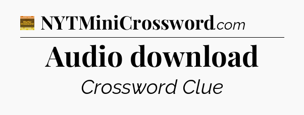 Audio download - Eugene Sheffer Crossword