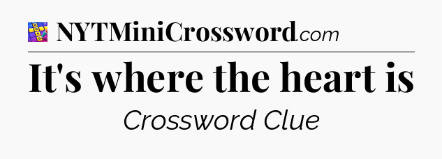 It's where the heart is Codycross