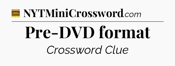 Pre-DVD format - Eugene Sheffer Crossword