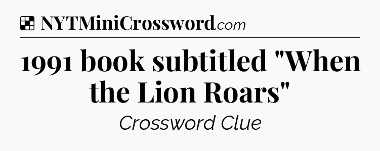Solution: 1991 book subtitled 