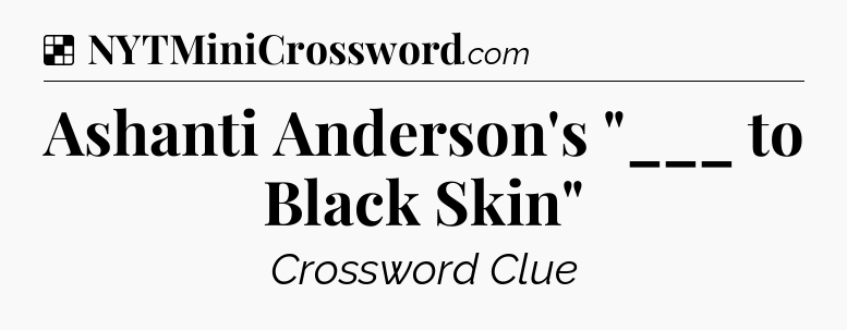 Solution: Ashanti Anderson's 