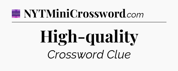 High-quality - Thomas Joseph Crossword
