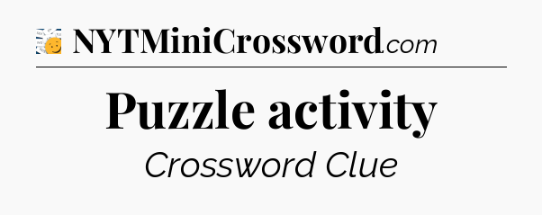 Puzzle activity - 7 Little Words