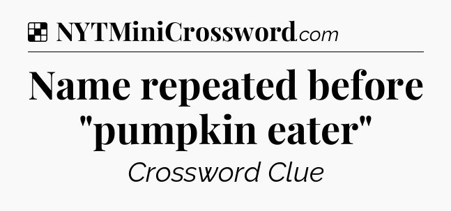 Solution: Name repeated before 