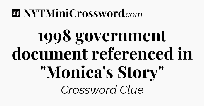 1998 government document referenced in 