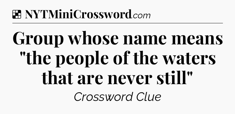 Solution: Group whose name means 