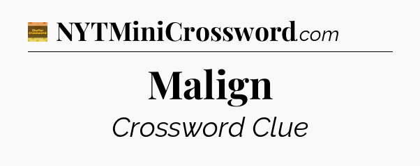 Malign - Eugene Sheffer Crossword