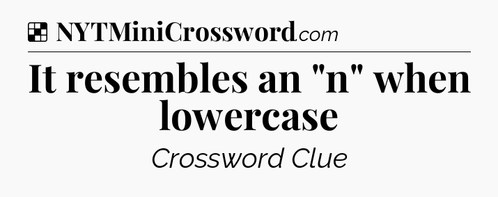 Solution: It resembles an 