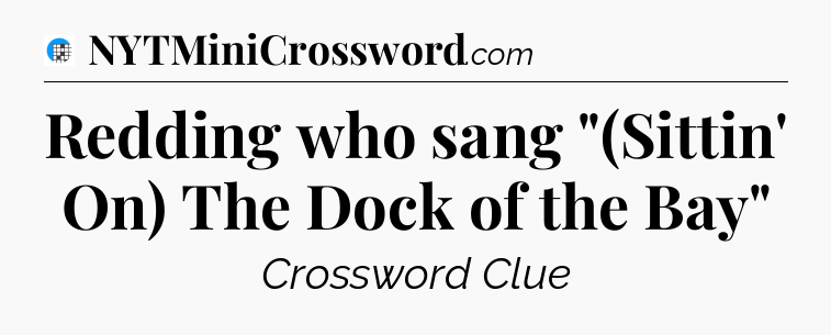 Redding who sang 