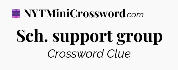 Sch. support group - Thomas Joseph Crossword