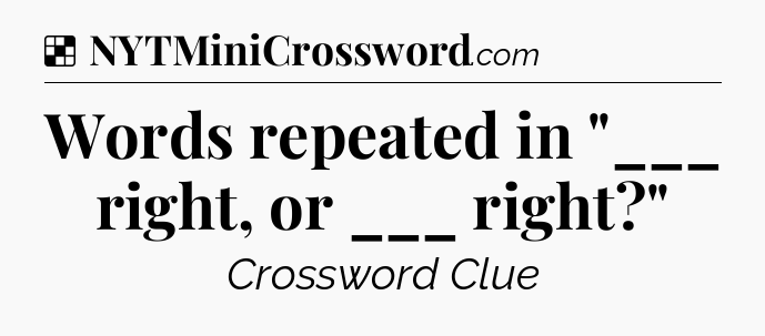 Solution: Words repeated in 