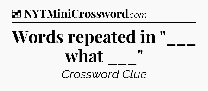 Solution: Words repeated in 