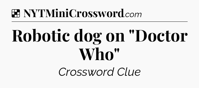 Solution: Robotic dog on 
