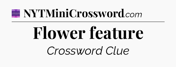 Flower feature - Thomas Joseph Crossword