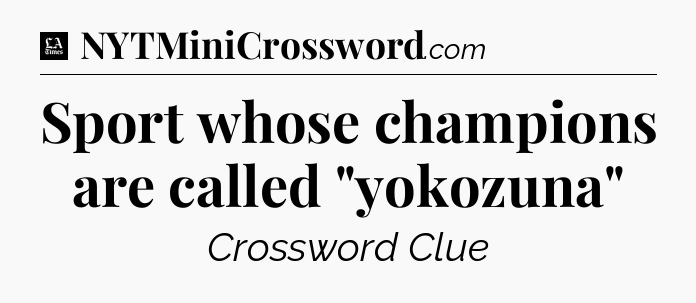 Sport whose champions are called 