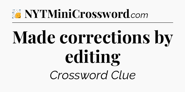 Made corrections by editing - 7 Little Words