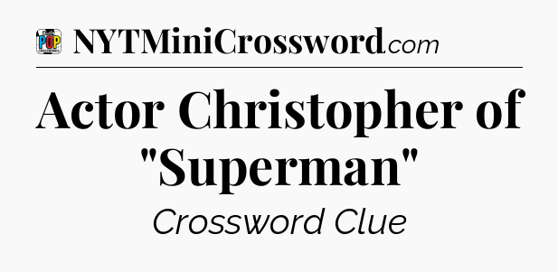 Actor Christopher of 