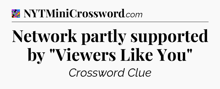 Network partly supported by 