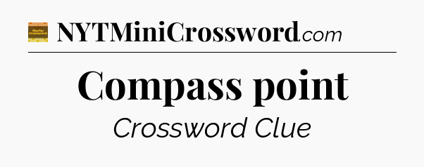 Compass point - Eugene Sheffer Crossword
