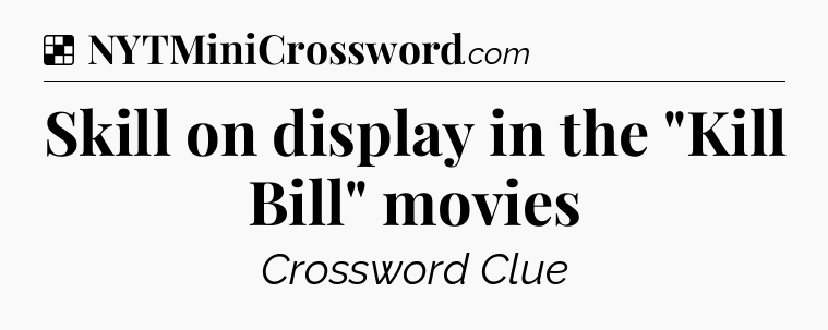 Solution: Skill on display in the 