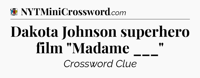 Dakota Johnson superhero film 