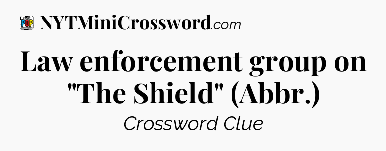 Law enforcement group on 