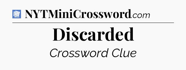 Discarded Puzzle Page Crossword Clue