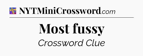 Most fussy Codycross