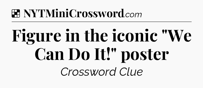 Solution: Figure in the iconic 