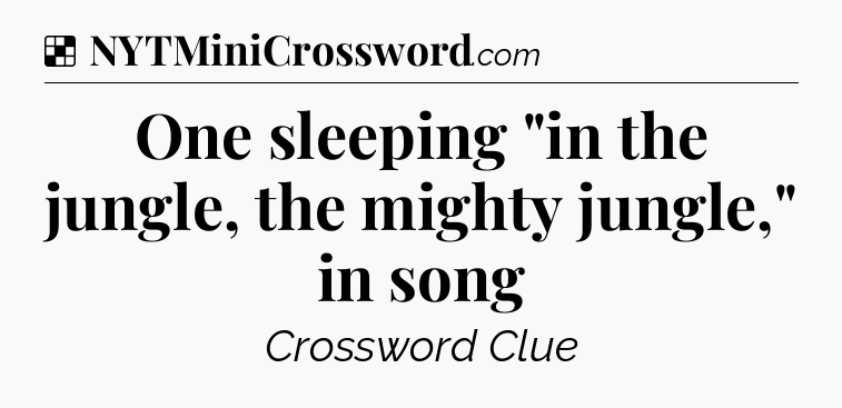 Solution: One sleeping 