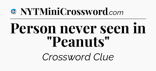 Person never seen in 