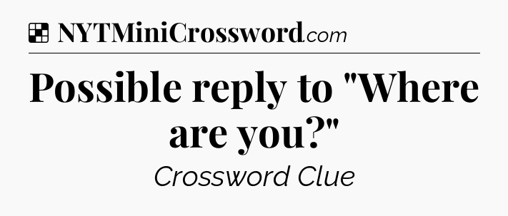 Solution: Possible reply to 