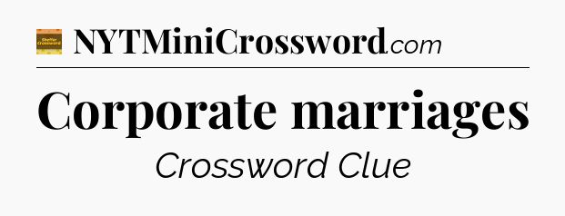 Corporate marriages - Eugene Sheffer Crossword
