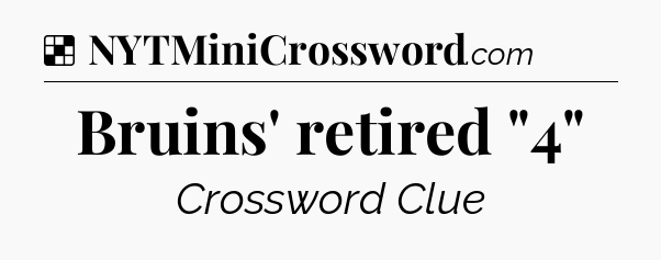 Solution: Bruins' retired 