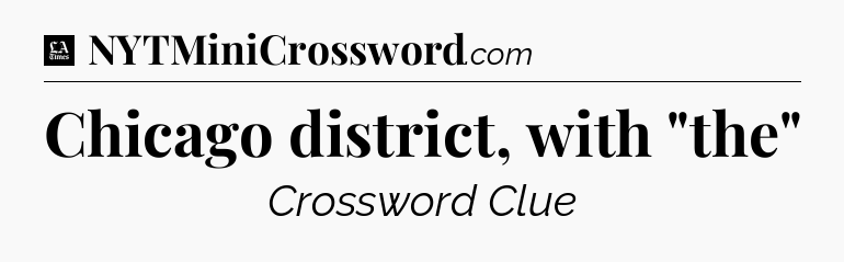 Chicago district, with 