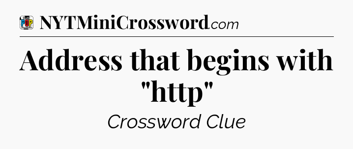 Address that begins with 